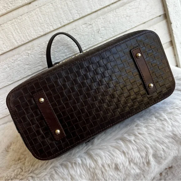 DOONEY & BOURKE Woven XL Lilliana Brown Sorrento Tote Shoulder Bag Satchel - Picture 10 of 12